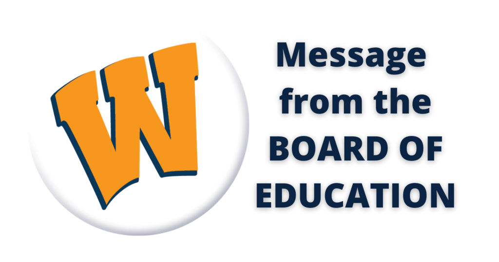 Message from the Board of Education